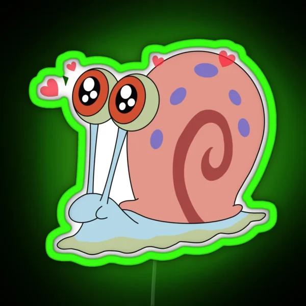 Gary The Snail RGB Neon Sign