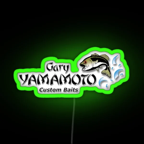 Gary Yamamoto Custom Baits RGB Neon Sign
