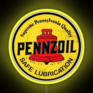 Gas And Oil Ledpennzoil Vintage Oil Company RGB Neon Sign
