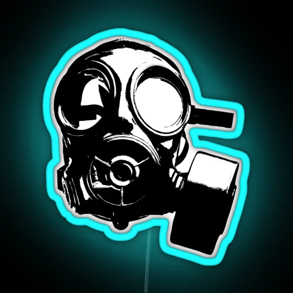 Gas Mask RGB Neon Sign