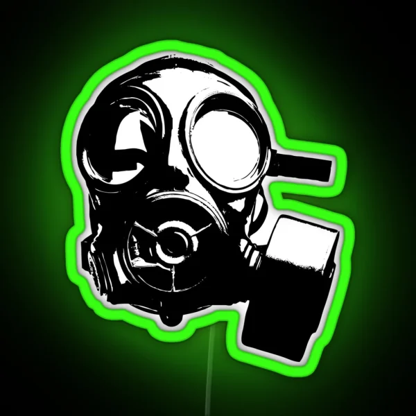 Gas Mask RGB Neon Sign
