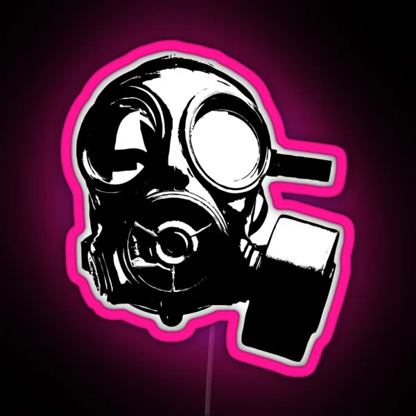Gas Mask RGB Neon Sign