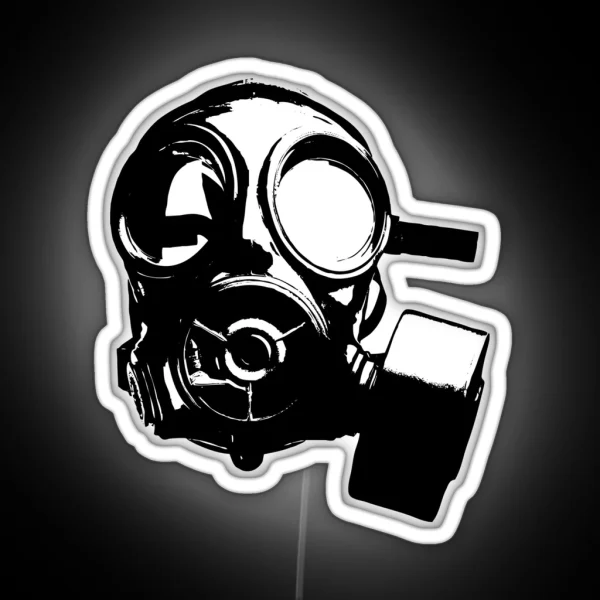 Gas Mask RGB Neon Sign