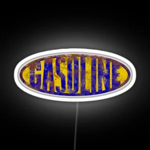 Gasoline Gas Station Vintage RGB Neon Sign