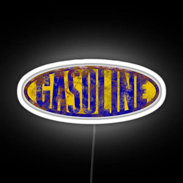Gasoline Gas Station Vintage RGB Neon Sign