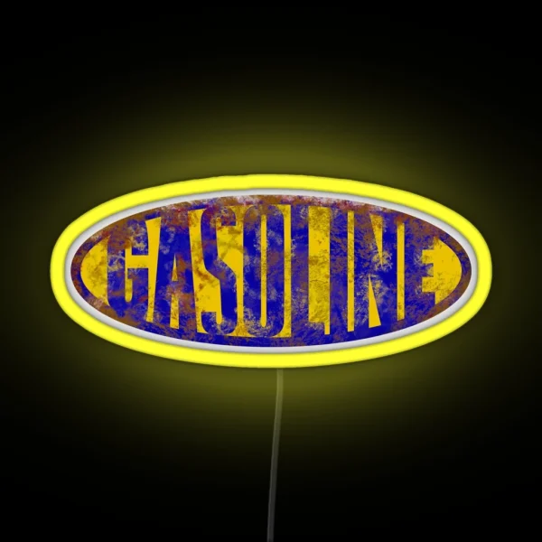 Gasoline Gas Station Vintage RGB Neon Sign