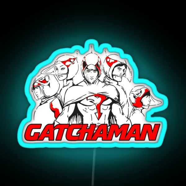 Gatchaman Art RGB Neon Sign