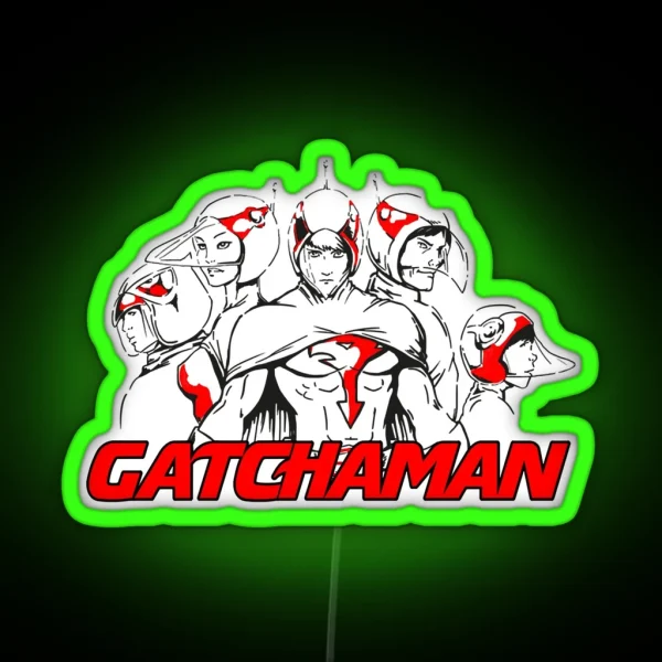 Gatchaman Art RGB Neon Sign