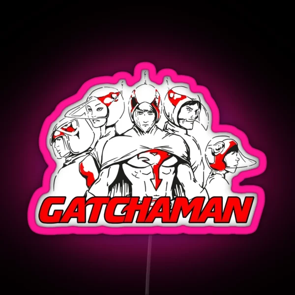 Gatchaman Art RGB Neon Sign