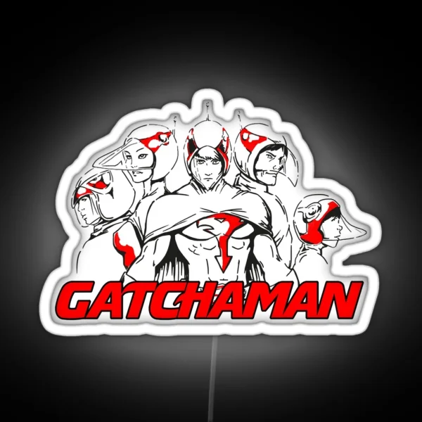 Gatchaman Art RGB Neon Sign