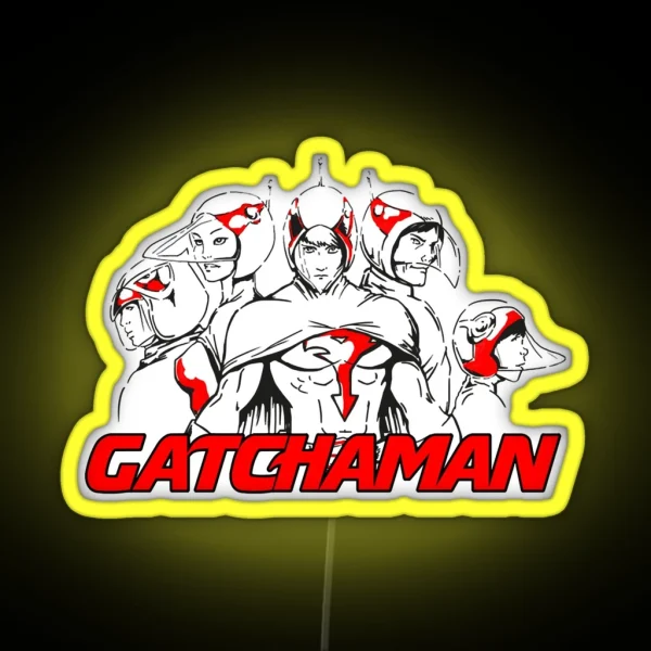 Gatchaman Art RGB Neon Sign