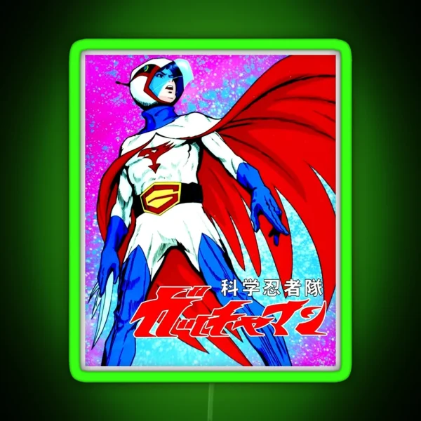 Gatchaman Battle Of The Planets RGB Neon Sign