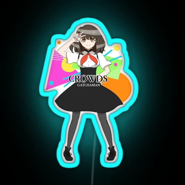 Gatchaman Crowds RGB Neon Sign