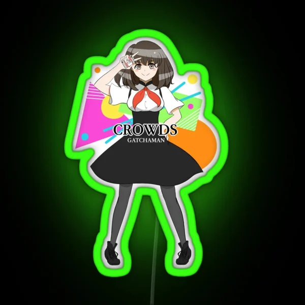 Gatchaman Crowds RGB Neon Sign