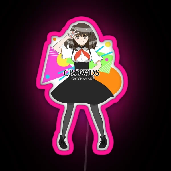 Gatchaman Crowds RGB Neon Sign