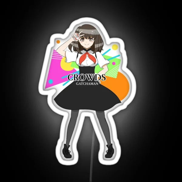 Gatchaman Crowds RGB Neon Sign