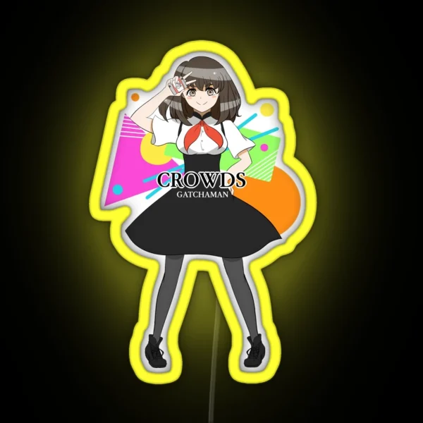 Gatchaman Crowds RGB Neon Sign