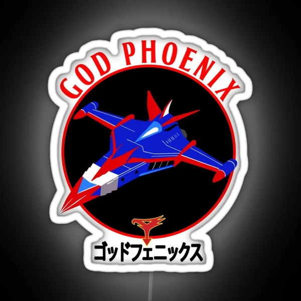 Gatchaman G Force God Phoenix Aircraft RGB Neon Sign