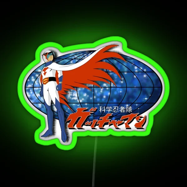 Gatchaman Ken The Eagle RGB Neon Sign
