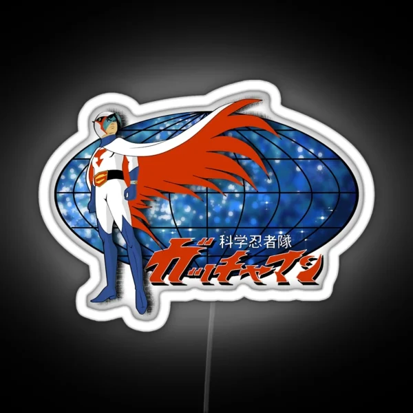 Gatchaman Ken The Eagle RGB Neon Sign