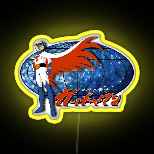 Gatchaman Ken The Eagle RGB Neon Sign