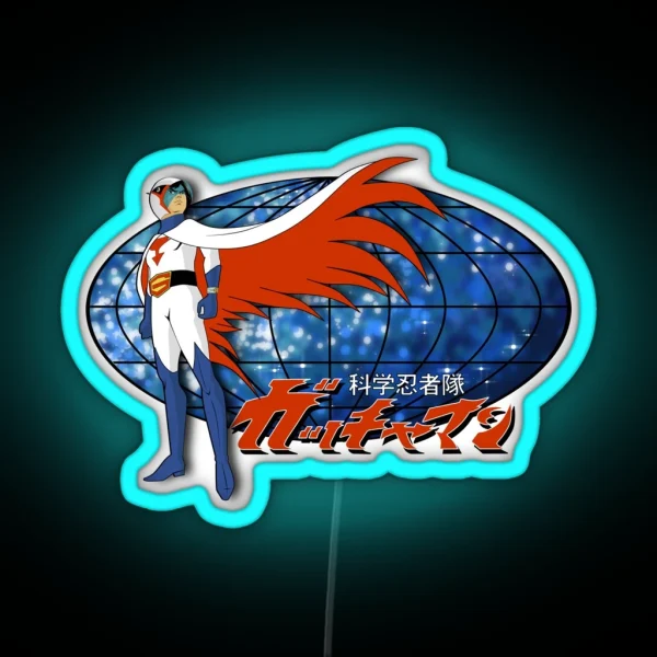 Gatchaman Ken The Eagle RGB Neon Sign