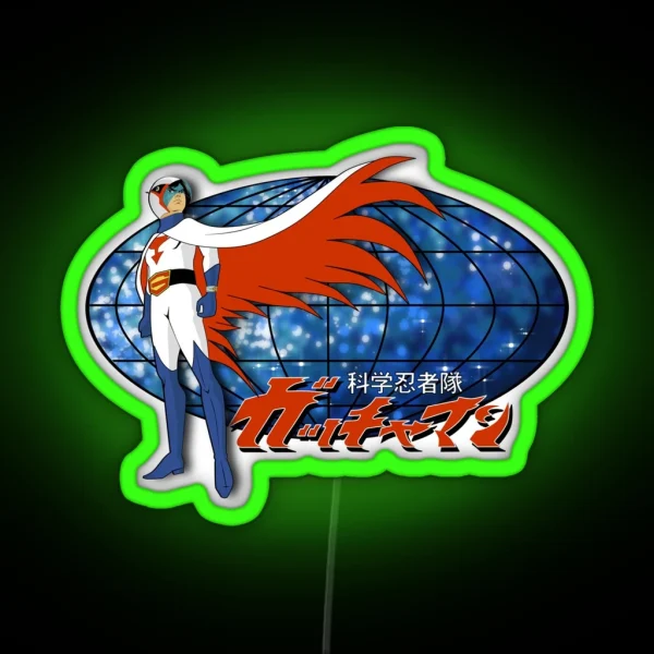 Gatchaman Ken The Eagle RGB Neon Sign