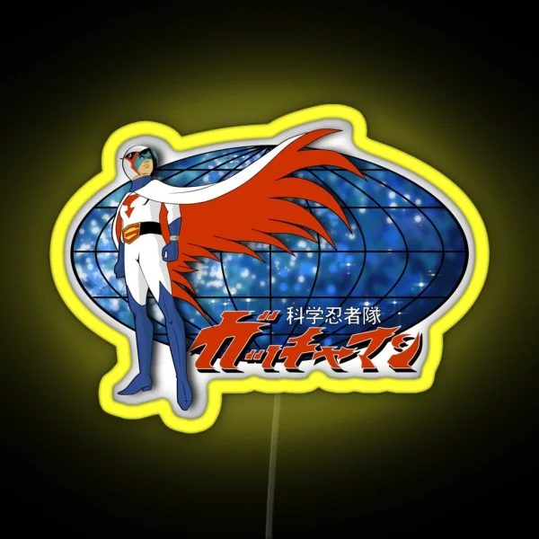 Gatchaman Ken The Eagle RGB Neon Sign
