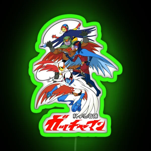 Gatchaman Ledgatchaman G Force RGB Neon Sign