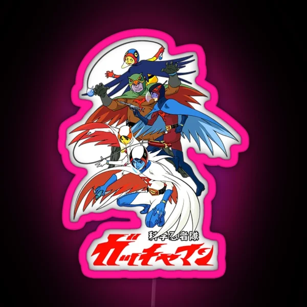 Gatchaman Ledgatchaman G Force RGB Neon Sign