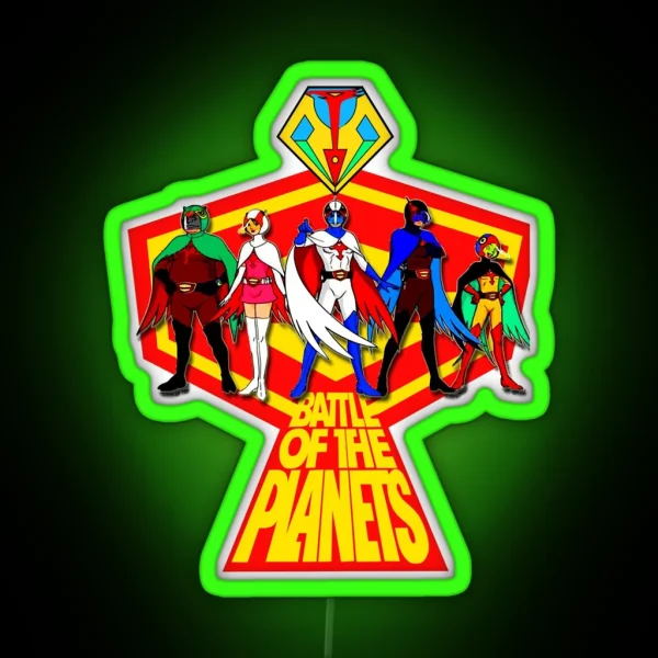 Gatchaman Logo RGB Neon Sign