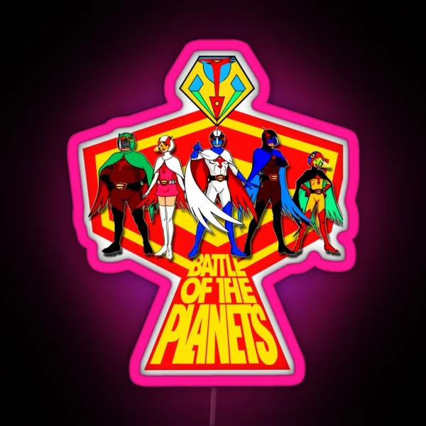 Gatchaman Logo RGB Neon Sign