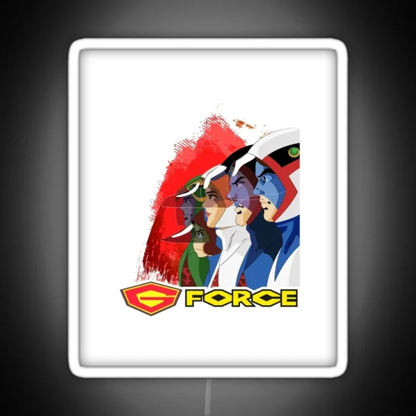 Gatchaman Team Graphic RGB Neon Sign