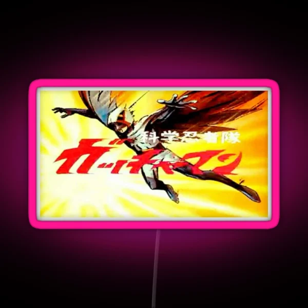Gatchaman Title RGB Neon Sign