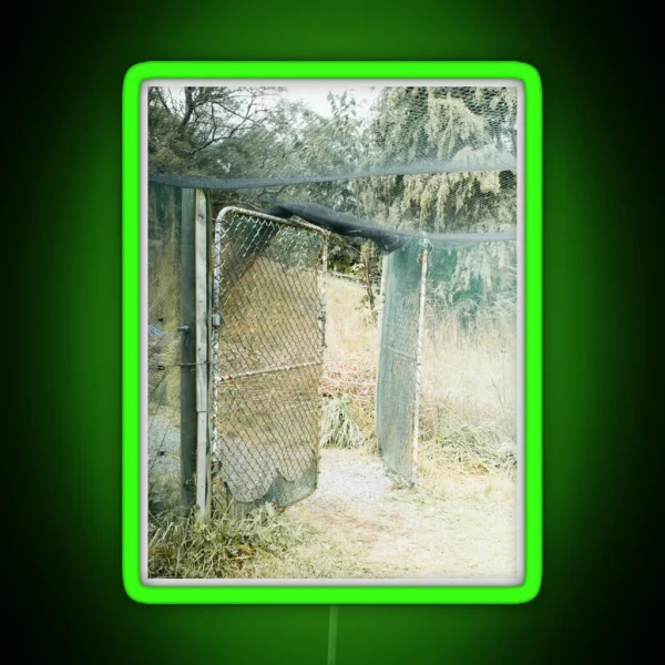 Gate And Netting RGB Neon Sign
