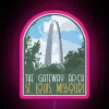 Gateway Arch Decal RGB Neon Sign - Image 6