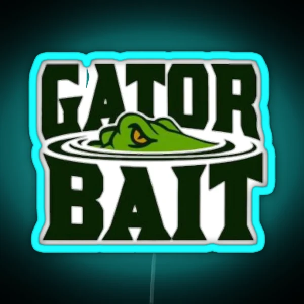 Gator Bait Elegator And Crocodile RGB Neon Sign