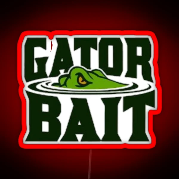 Gator Bait Elegator And Crocodile RGB Neon Sign