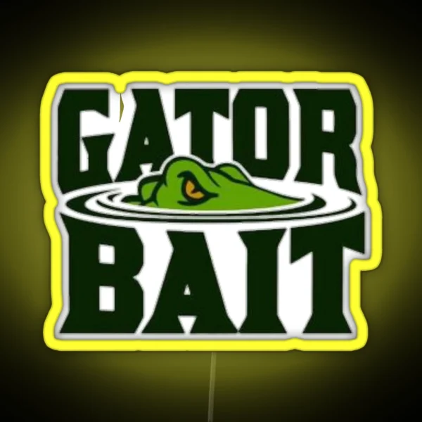 Gator Bait Elegator And Crocodile RGB Neon Sign