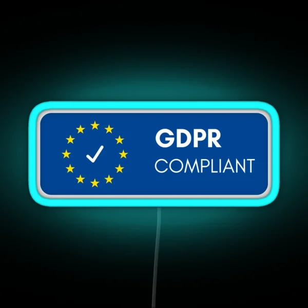 GDPR Compliant RGB Neon Sign