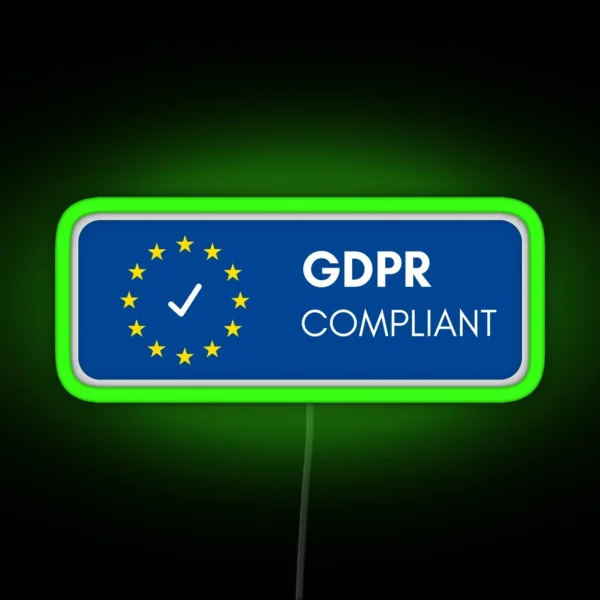 GDPR Compliant RGB Neon Sign