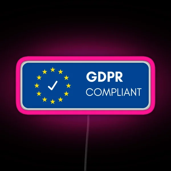 GDPR Compliant RGB Neon Sign