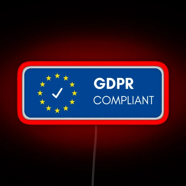 GDPR Compliant RGB Neon Sign