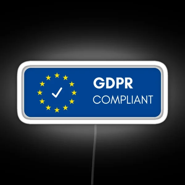 GDPR Compliant RGB Neon Sign