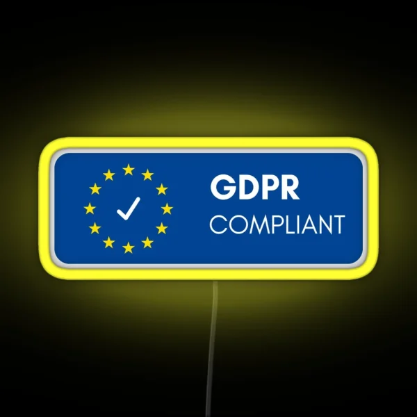 GDPR Compliant RGB Neon Sign