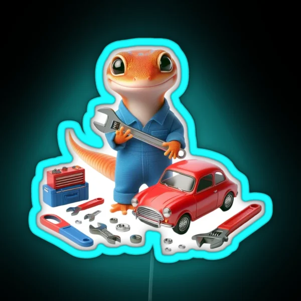 Gecko S Garage RGB Neon Sign