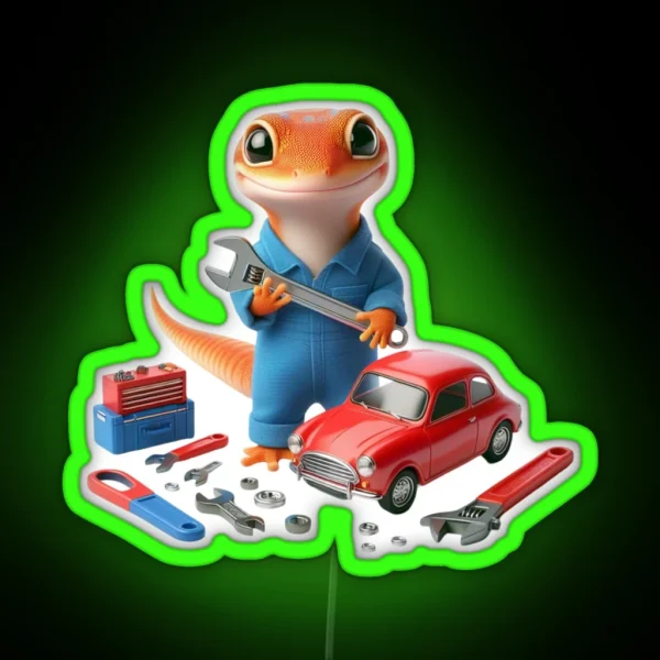 Gecko S Garage RGB Neon Sign