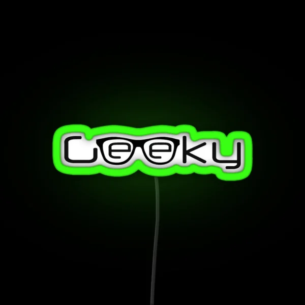 Geeky Girl RGB Neon Sign
