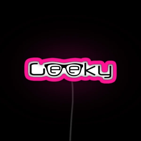Geeky Girl RGB Neon Sign