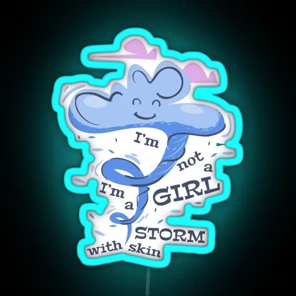 Geeky Girl RGB Neon Sign